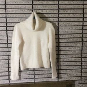 Ivory Angora lambs wool Turtleneck